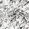 Viscose Linen Blend Tropical plants – offwhite/black,  thumbnail number 3