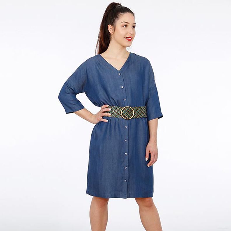 FRAU EDDA Straight-Cut Shirt Dress with Button Placket and Pockets | Studio Schnittreif | XS-XXL,  image number 2