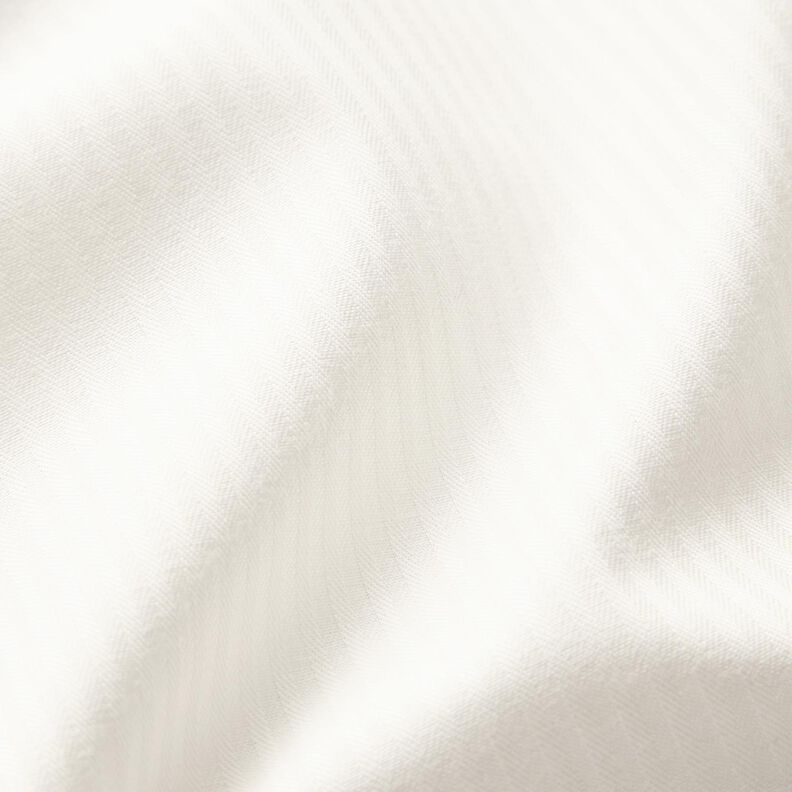 Herringbone shirt fabric – white,  image number 2