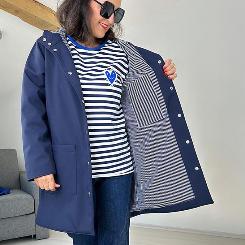 FRAU KARO - lined hooded parka with patch pockets, Studio Schnittreif | XS - XXL,  image number 12