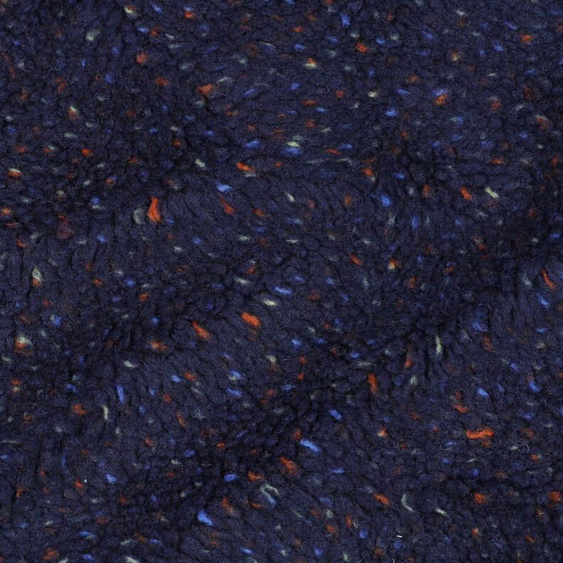 Teddy Fur Tweed Mottled | Poppy Fabrics – navy blue, image number 2