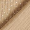 Double Gauze/Muslin Polka Dots – beige/white,  thumbnail number 4