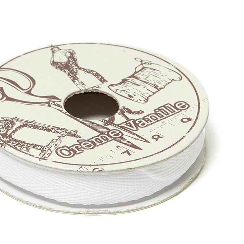 Twill Tape [2m] Mini Roll | 1 – white,  image number 1