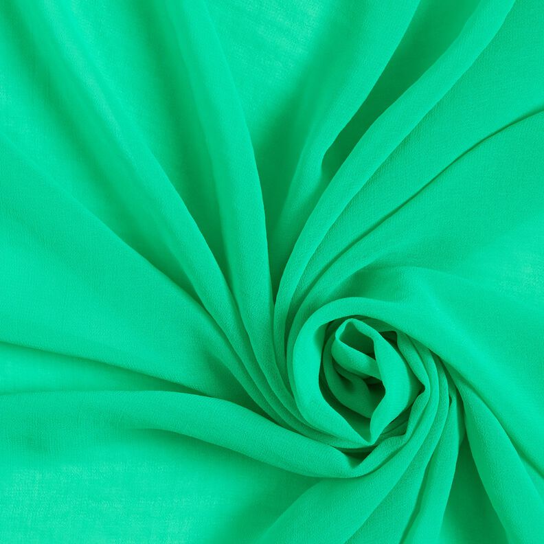 Crepe Chiffon Plain – emerald green,  image number 1