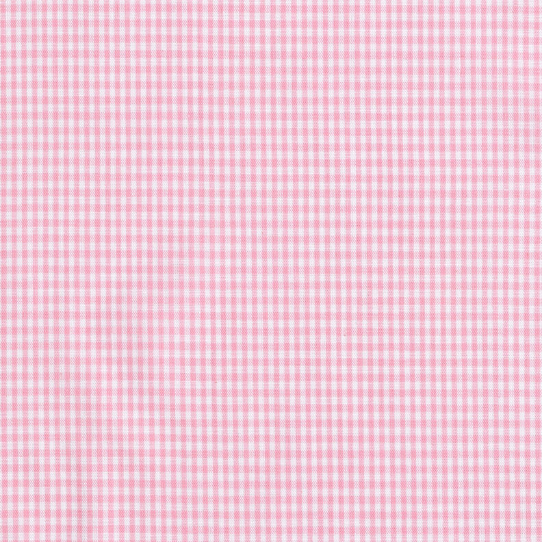 Cotton Vichy check 0,2 cm – pink/white,  image number 1
