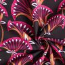 Decor Fabric Canvas Floral Fans – black/pink,  thumbnail number 3