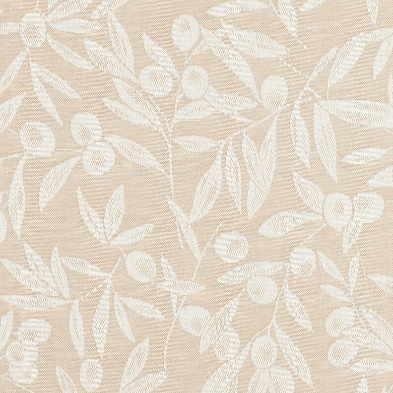 Coated Cotton Jacquard coated olives – natural/light beige,  image number 1