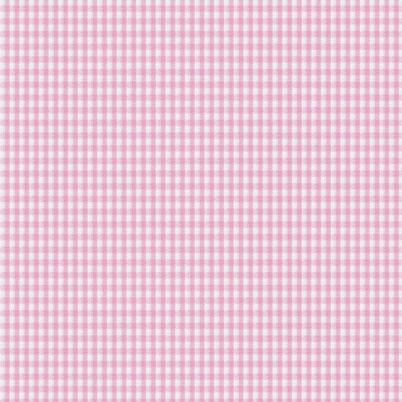 Cotton Vichy check 0,2 cm – pink/white,  image number 1