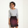 Imitation Leather Ombre | Katia Fabrics – black/burgundy,  thumbnail number 8