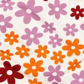 Comfy Sweatshirt colourful flowers | Poppy Fabrics – offwhite, 