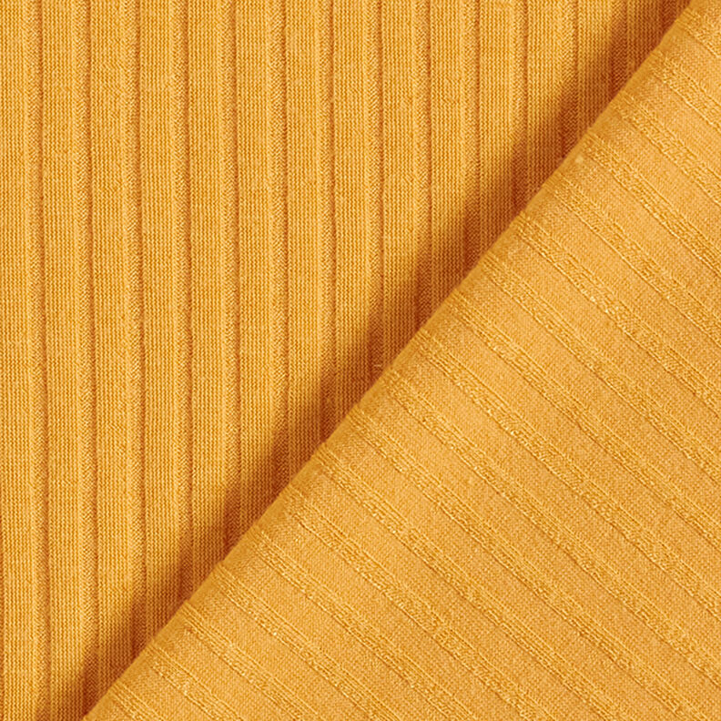 Plain ribbed knit – curry yellow,  image number 4