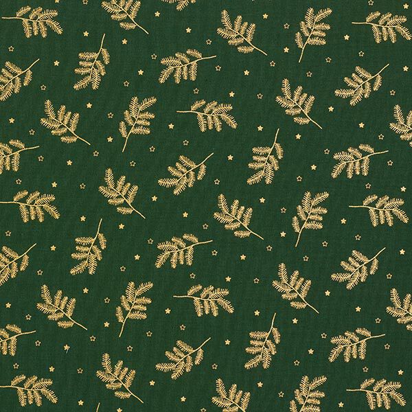 Christmas tree cotton poplin fabric – fir green, image number 1