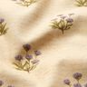 Decor Fabric Cotton Twill flowers and writing – beige,  thumbnail number 2