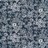 Viscose Linen Blend sketched flowers – midnight blue/white,  thumbnail number 1