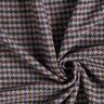 Coat Fabric Wool Blend small houndstooth – merlot/silver,  thumbnail number 3