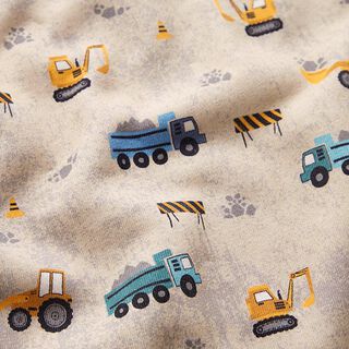 Brushed Sweatshirt Fabric Building Site Mottled – cashew, 