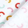 Brushed Sweatshirt Fabric Colourful Arches – white,  thumbnail number 5