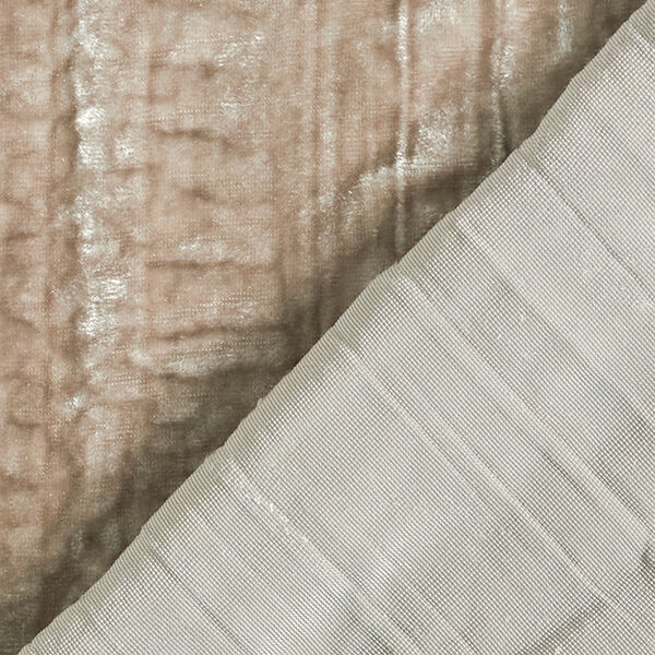 Plain Crushed Velvet – dark taupe, image number 4