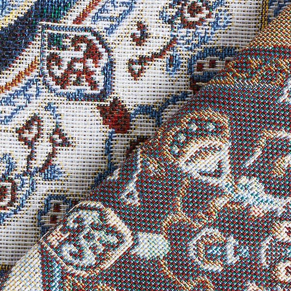 Decor Fabric Tapestry Fabric Oriental Mandala – blue/ivory,  image number 4