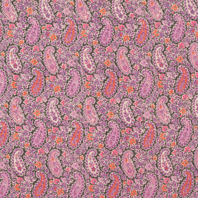 Paisley Crepe Chiffon – red lilac, 