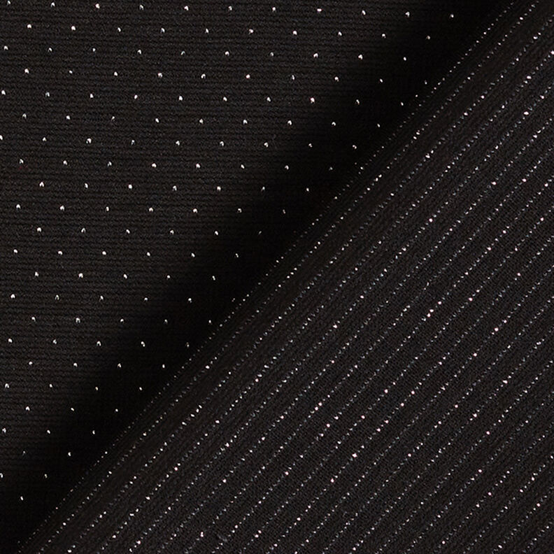 spotty lurex Romanit jersey – black,  image number 4