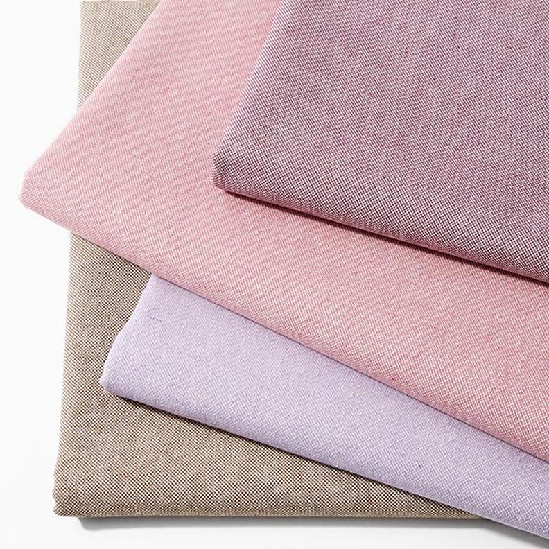 Decorative fabric, Chambray half Panama, recycled – rosé, image number 4
