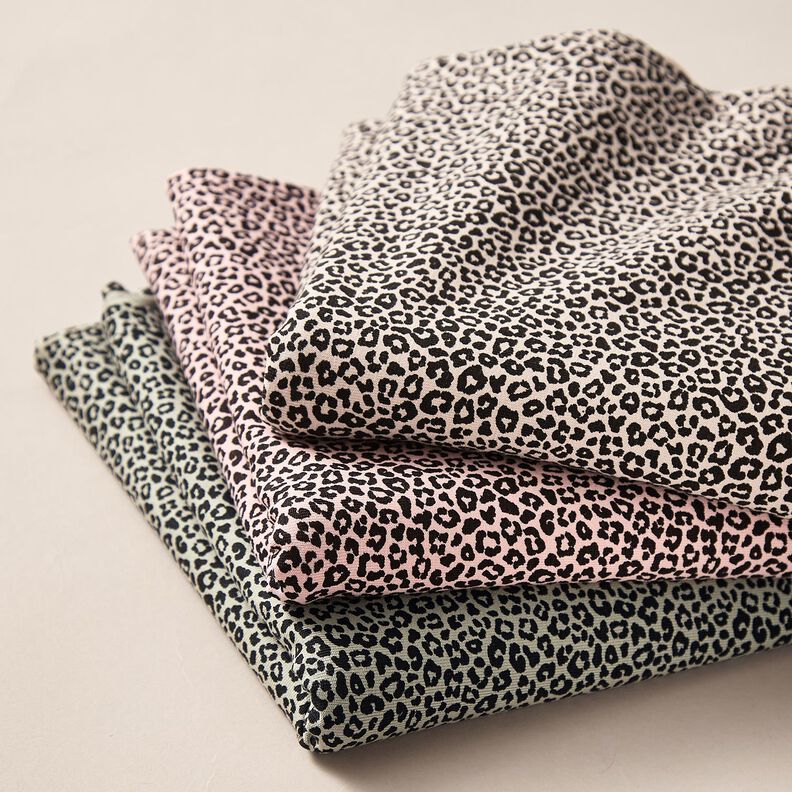 Cotton Jersey Mini Leopard Print – light pink/black,  image number 5