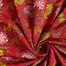 viscose fabric Paisley flowers – carmine/fire red,  thumbnail number 3