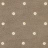 Teddy Fur Embroidered Flowers | Poppy Fabrics – dark taupe,  thumbnail number 1