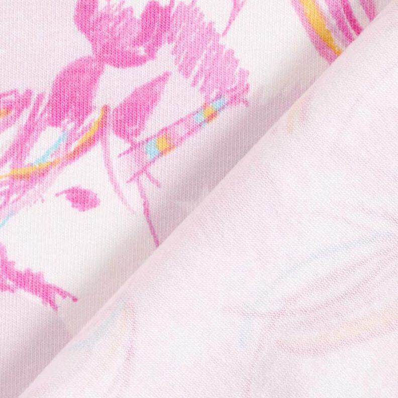 Cotton Jersey Scribble Unicorn – pink,  image number 4