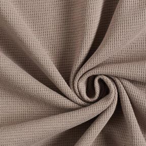 Mini Cotton waffle jersey Plain – taupe, 