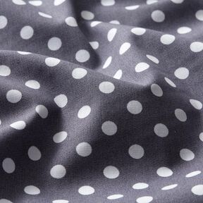 Cotton Poplin Polka dots &ndash; slate grey/white, 