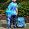 Cotton Jersey Dinosaur outlines | Glitzerpüppi – blue lilac/peppermint,  thumbnail number 6