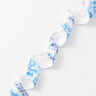 Fringe Flowers [30 mm] – white/blue,  thumbnail number 1