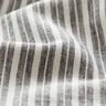 Linen Cotton Blend Wide Stripes – black/offwhite,  thumbnail number 2