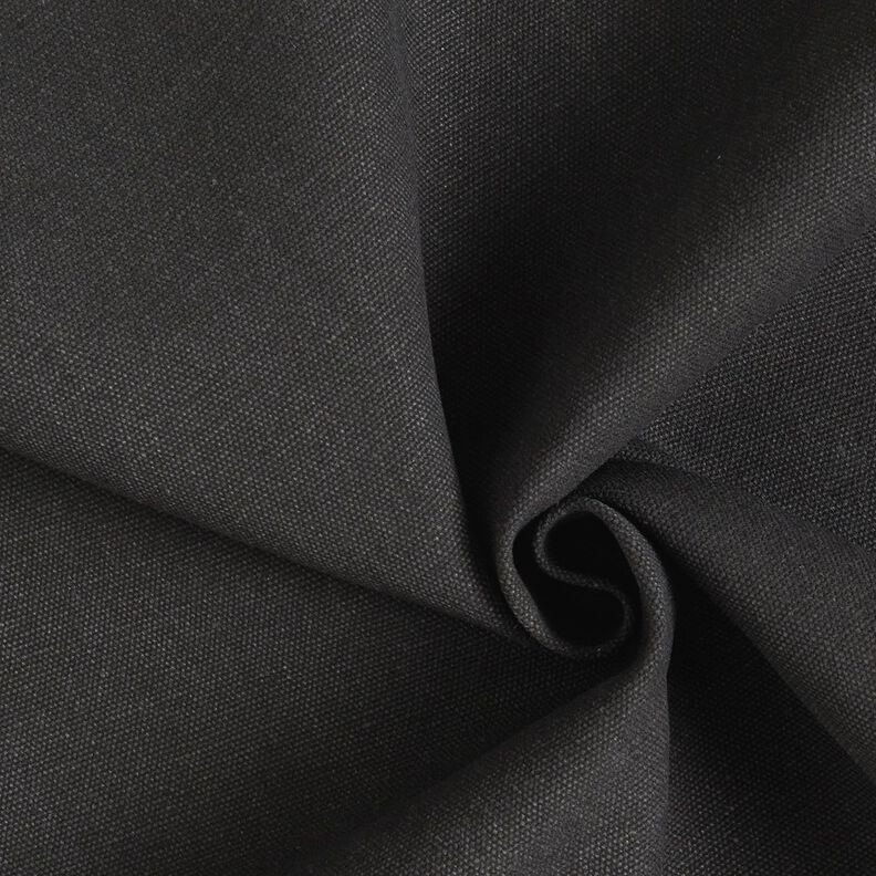 Decor Fabric Canvas waxed – black,  image number 1