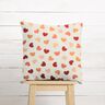 Decor Fabric Half Panama dispersed hearts – cream/dark red,  thumbnail number 10