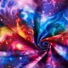 French Terry Galaxy Digital Print – blue lilac/fire red,  thumbnail number 3