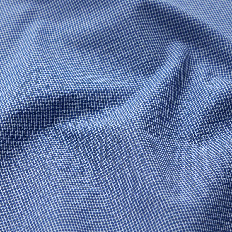 Shirt fabric mini check – white/denim blue, image number 2