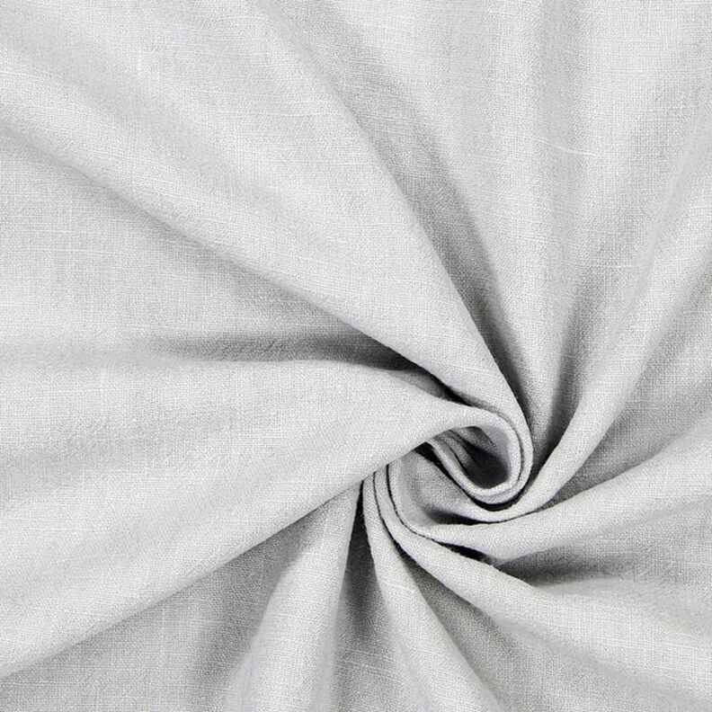 Linen fabric ramie mix stonewashed, heavy quality – light grey,  image number 1