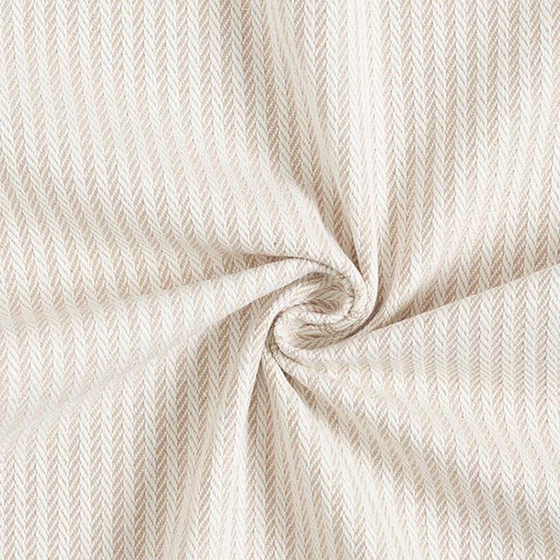 Decor Fabric Jacquard Subtle Stripes – dark beige,  image number 1