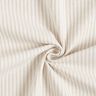Decor Fabric Jacquard Subtle Stripes – dark beige,  thumbnail number 1