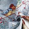 Decorative Panel Tapestry Fabric Cat with Gifts – light blue/carmine,  thumbnail number 3