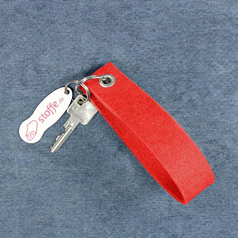 Felt 45 cm / 4 mm thick– carmine,  image number 4