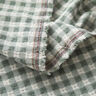 Textured check cotton fabric – white/reed,  thumbnail number 3