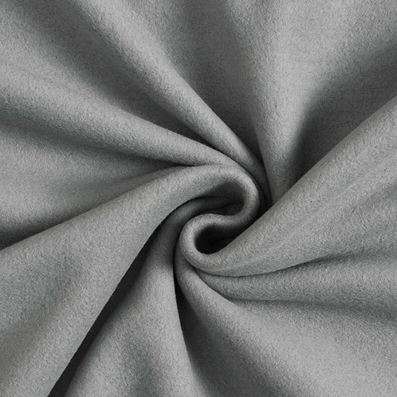 Cotton Fleece Plain – grey | Remnant 70cm, image number 1