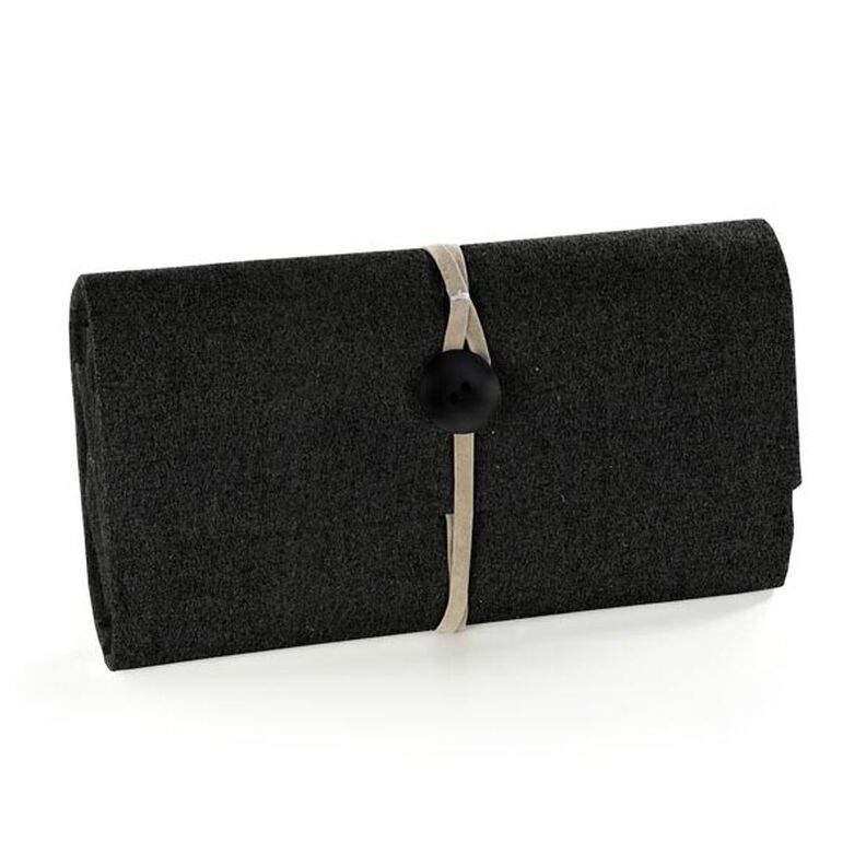 Felt 90 cm / 1 mm thick – black,  image number 4