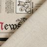 Decor Fabric Half Panama international newspaper – natural/black,  thumbnail number 4