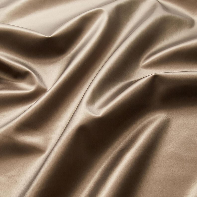 Upholstery Fabric Imitation Leather Shimmering – dark taupe,  image number 3