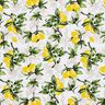 Cotton Cretonne Lemon branches – white/lemon yellow,  thumbnail number 1